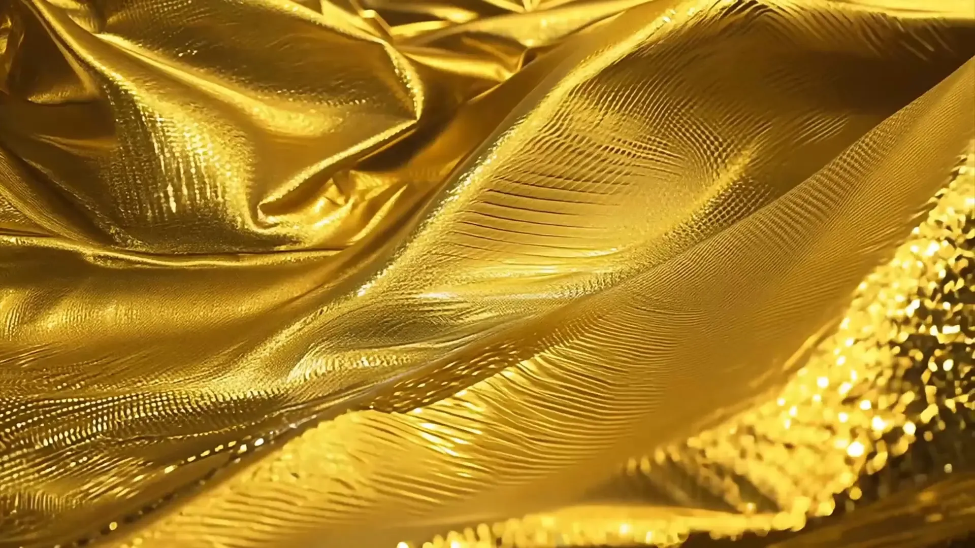 Golden Fabric Texture Background for Luxury Products Showcase